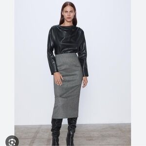 Zara midi pencil skirt